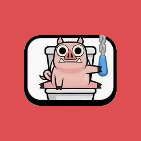 Эмодзи "Смывающая свинья"