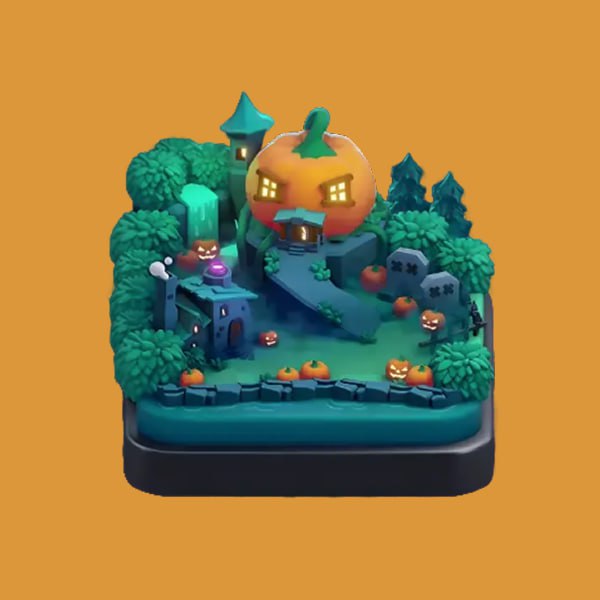 Оформление "Тыквенное кладбище"